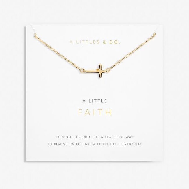 A Little 'Faith' Necklace- Gold