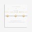 A Little 'Pray Believe Receive' Bracelet In Silver And Gold-Tone Plating