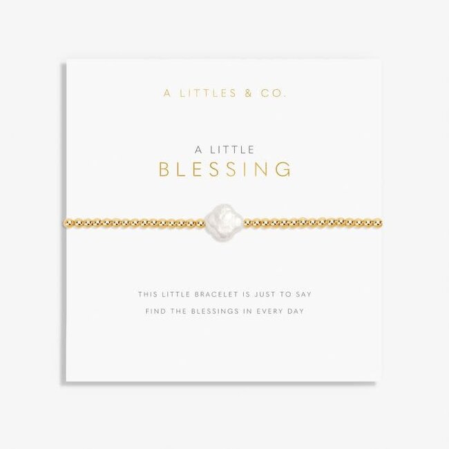 A Little 'Blessing' Bracelet In Gold-Tone Plating