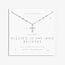A Little 'Blessed Is She Who Believes' Necklace In Silver Plating