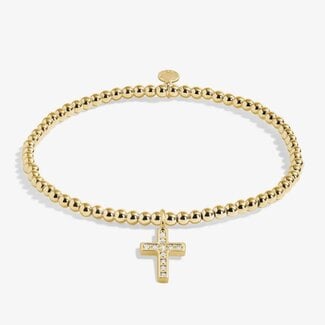 Kids' A Little 'Faith' Bracelet In Gold-Tone Plating