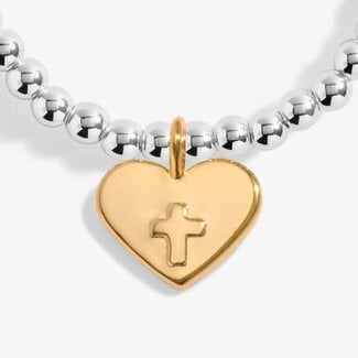 Kids' A Little 'With Faith All Things Are Possible' Bracelet In Silver And Gold-Tone Plating