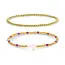 Cross Beaded Bracelet Charm Set