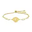 The Gilded Grace Cross Cut-Out Pulley Bracelet
