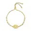 The Gilded Grace Cross Cut-Out Pulley Bracelet