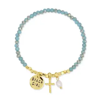 The Faith & Beach Girl Stretch Bracelet