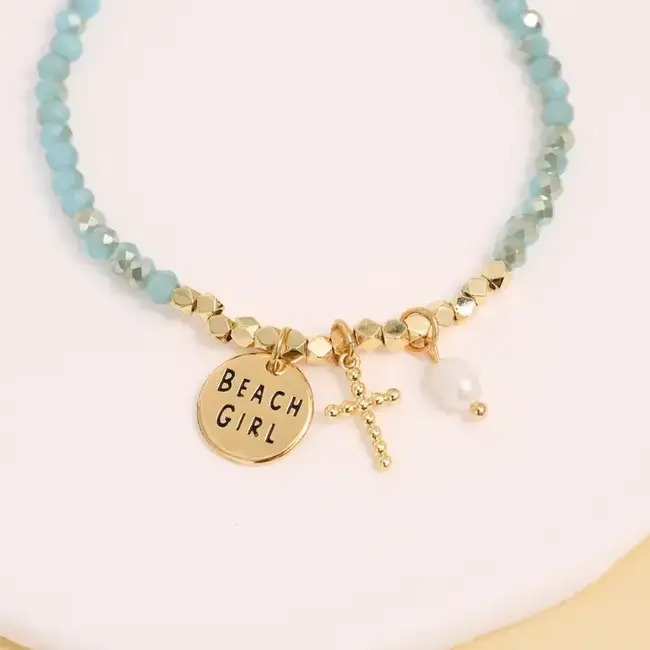 The Faith & Beach Girl Stretch Bracelet