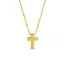 Small Simple Cross Necklace-Gold