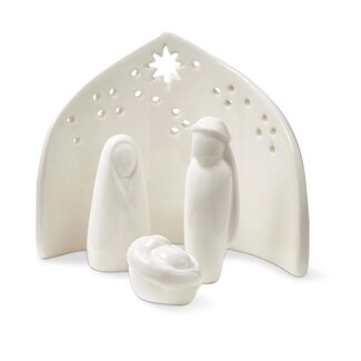 Ceramic Nativity Scene Set Of 4