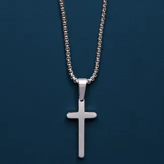 Men's Mini Stainless Steel Cross Necklace