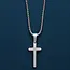 Men's Mini Stainless Steel Cross Necklace