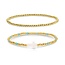 Cross Beaded Bracelet Charm Set
