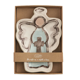 Angel with Cross Tidbit Dish