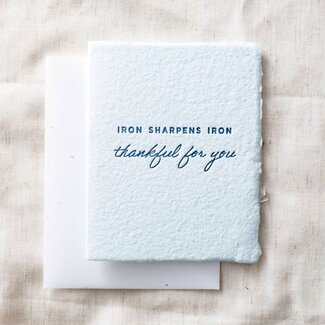 Iron Sharpens Iron Thankful For You Card