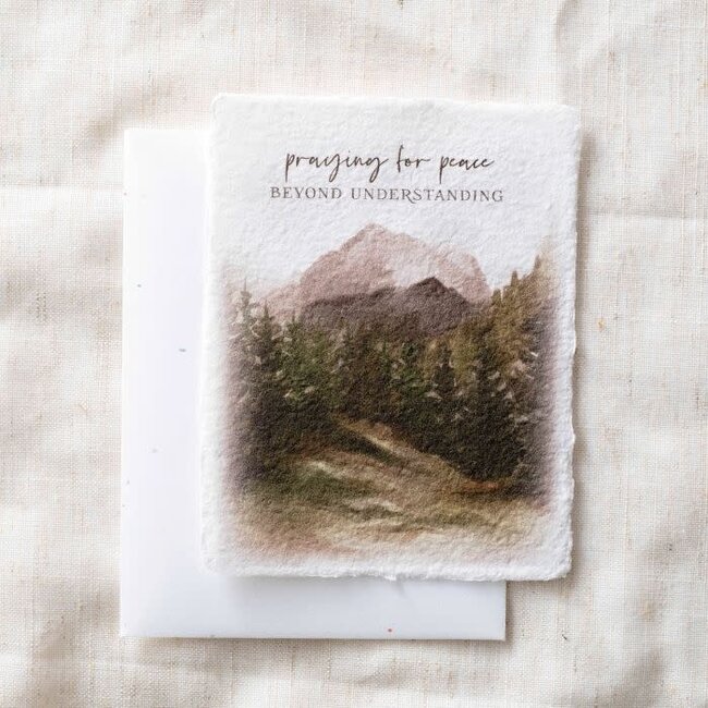 Praying For Peace Greeting Card