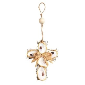 Cross Oyster Ornament