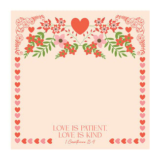 Sticky Note Pad - Love Is Patient