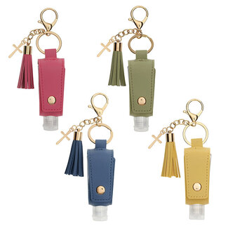 Hand Sanitizer Gloss Holder Keychains