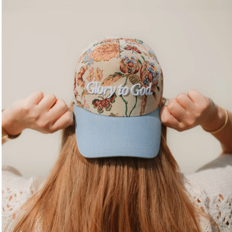 Glory to God Floral Hat