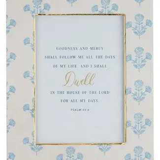 Faith Floral Blue Frame 5 X 7