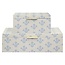 Faith Floral Blue Large Storage Box 7 X 13 X 4