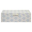Faith Floral Blue Large Storage Box 7 X 13 X 4