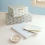 Faith Floral Blue Small Storage Box 6 X 8.25 X 4