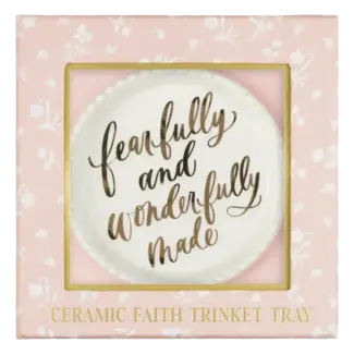 Faith Floral Pink Trinket Tray