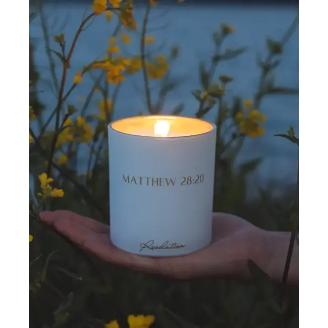 "I Am with You Always" Hidden Bible Verse Candle, 8oz