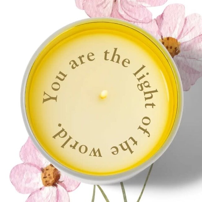 "You Are the Light of the World" Hidden Message Candle - Heavenly Vanilla