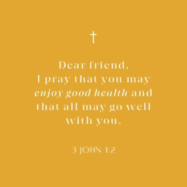 Get Well Candle, Hidden Scripture, 3 John 1:2, Peace Be With You Scent - Lavender & Misty Forest