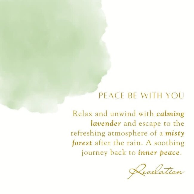 Get Well Candle, Hidden Scripture, 3 John 1:2, Peace Be With You Scent - Lavender & Misty Forest