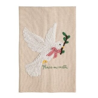 Dove Embroidered Towel