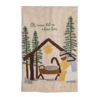 Manger Embroidered Towel