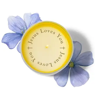 "Jesus Loves You" Faith-Based Candle, Hidden Message, 8oz