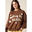 Walk By Faith Patchwork Lettering Sweatshirt