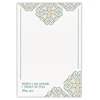 Extra Large Sticky Note Pad When I Am Afraid