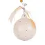 Gold Striped Cross Ornament