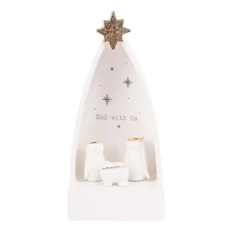 God with Us Nativity Creche