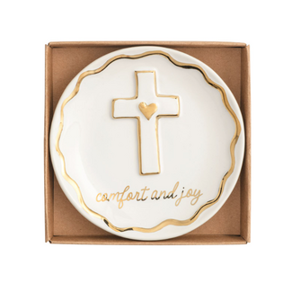 Gold Cross Trinket Dish