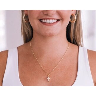 Grace Necklace CZ Cross