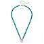 Lucy Gemstone Beaded Charm Necklace Base in Turquoise