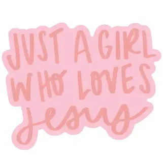 Just A Girl Who Loves Jesus Sticker