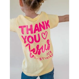 Youth Thank You Jesus Tee - Butter