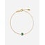Emerald Agape Cross Link Bracelet
