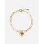 John 3:16 Heart Oversized Paperclip Chain Bracelet