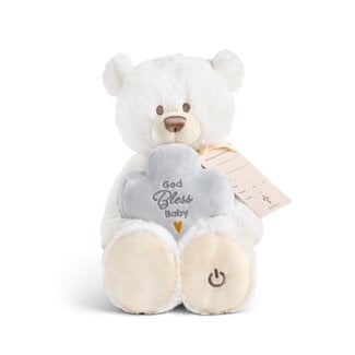 God Bless Baby White Mechanical Plush - 11in
