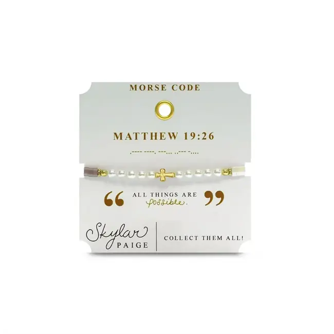 HEAVENLY WORDS - Matthew 19:26 Morse Code