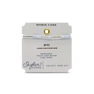 PRAY Tila Bracelet Morse Code