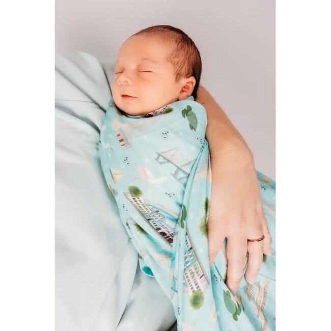 God Made Charleston Organic Cotton Muslin Swaddle